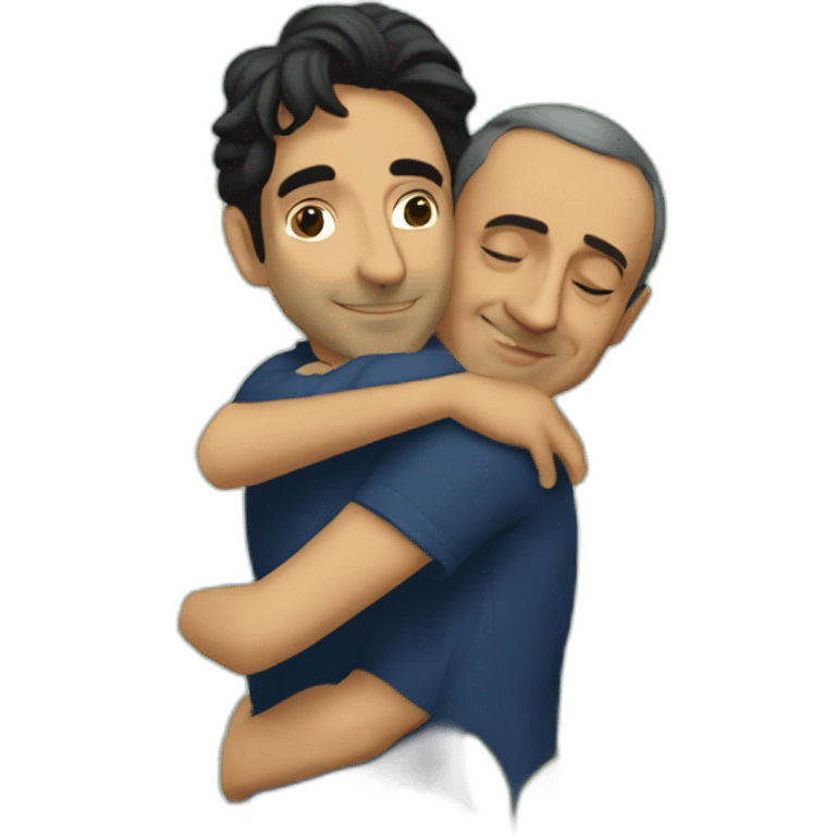 realistic eric zemmour hugging a tree emoji