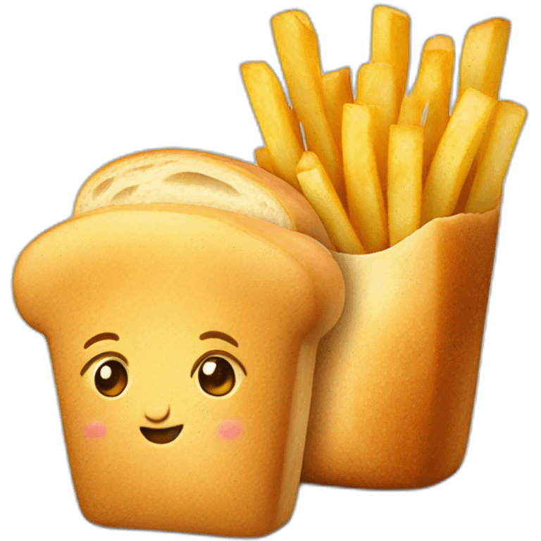 bread with fries emoji