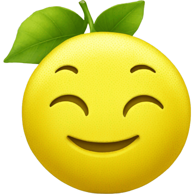 lemon smiley emoji