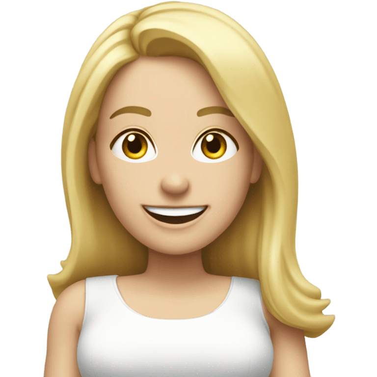 Apple looking emoji style, where is a blond, white woman who books an appointment emoji