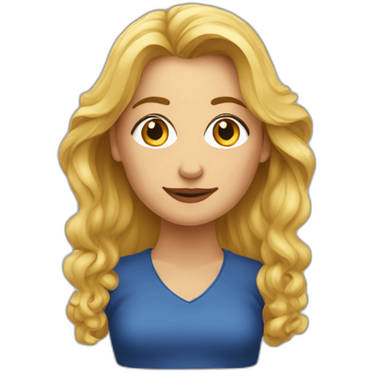 Marielle vuur als kerstvrouw emoji