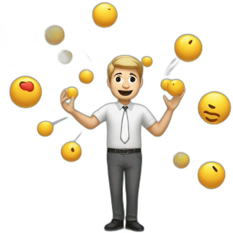 data engineer juggling bytes emoji