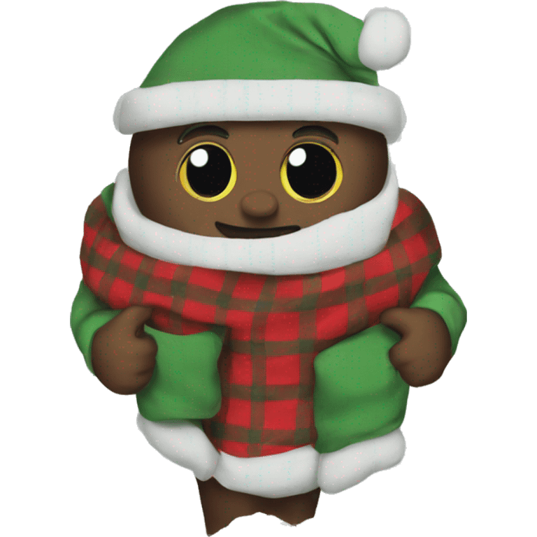 Christmas flannel blanket emoji