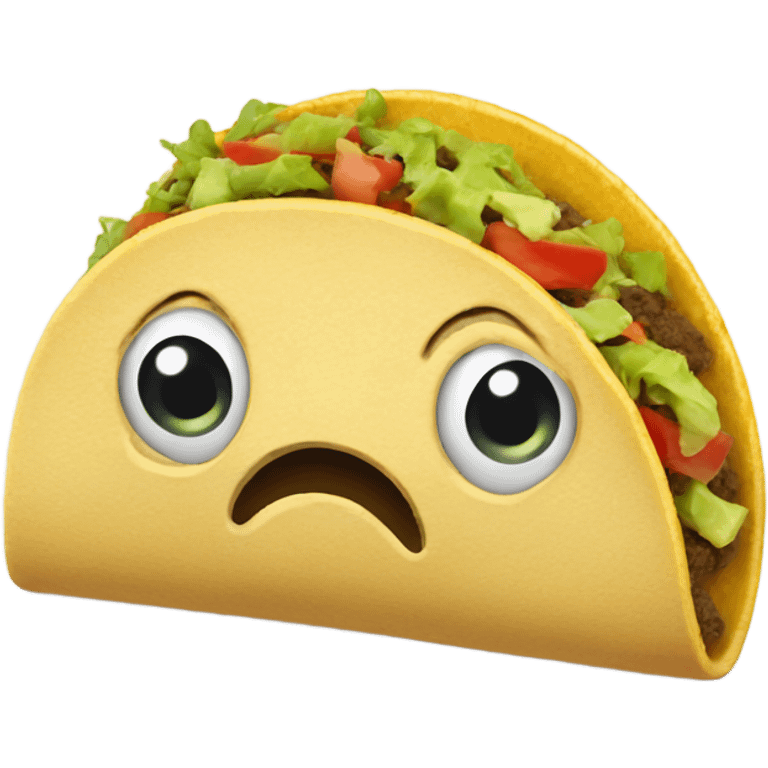 sad taco emoji