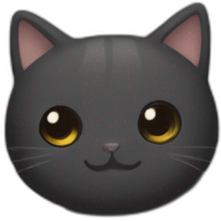 black mellow mochi cat emoji