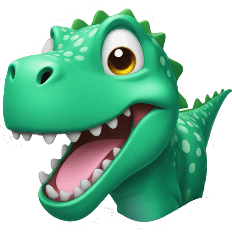 Laughing dino emoji