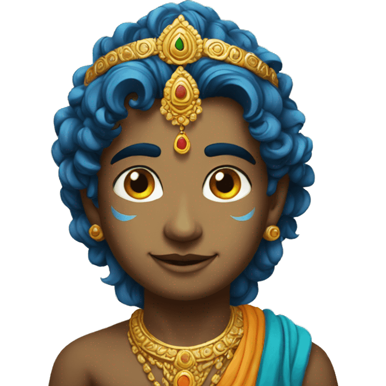 Young Krishna god emoji