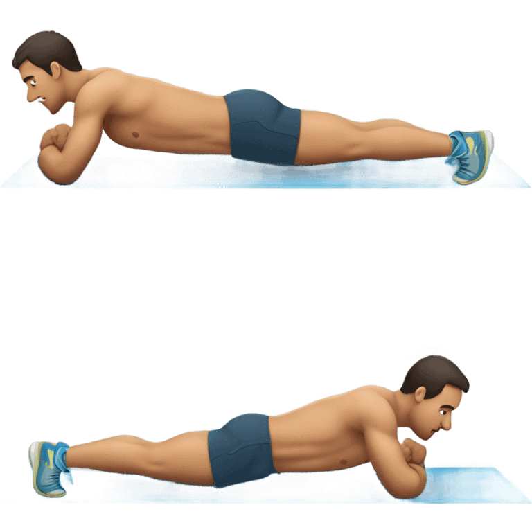 Man doing planks  emoji