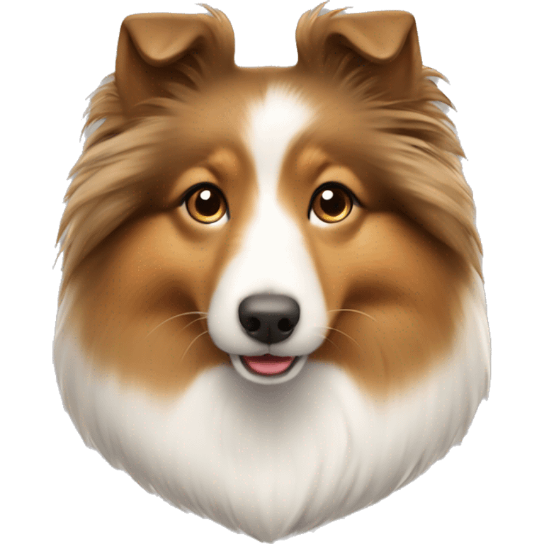 Shetland sheepdog heart emoji