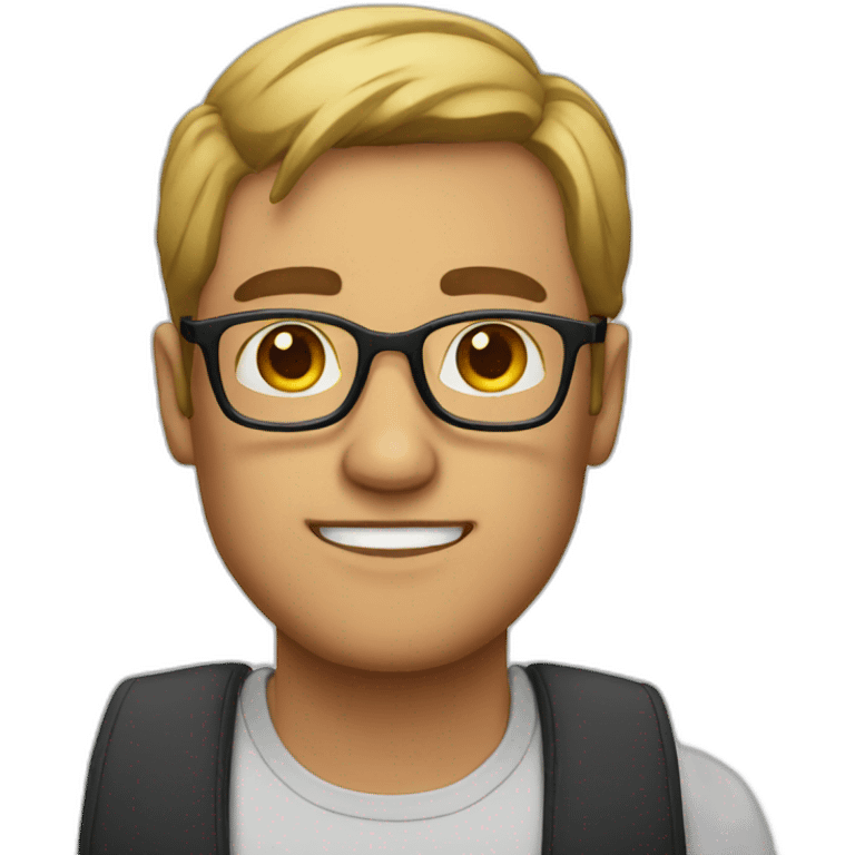 Man with glasses emoji