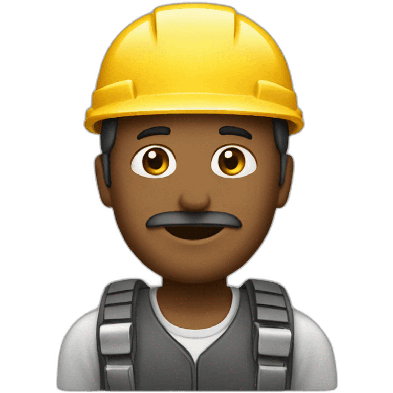 trabajador con casco emoji