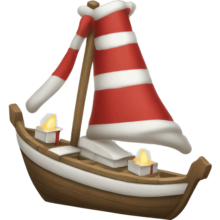 christmas boat emoji