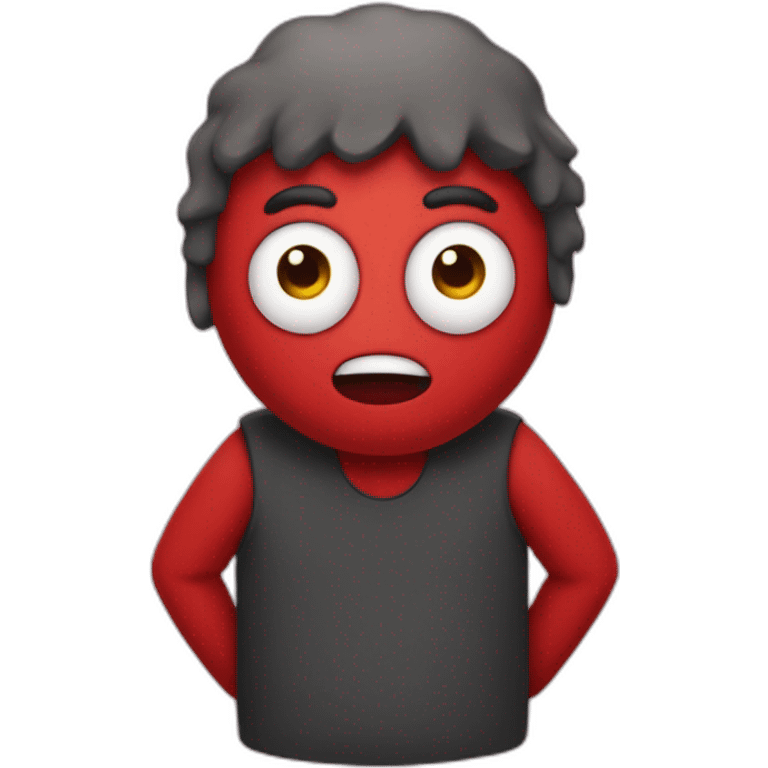 Red guy from Don't hug me I'm scared emoji