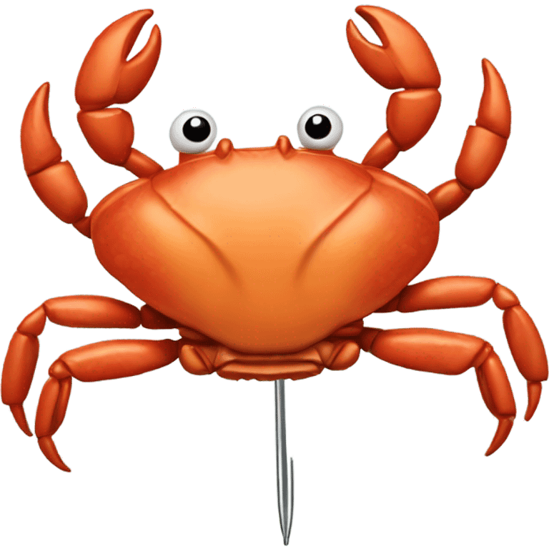 crab hairpin emoji