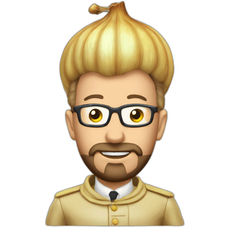 Charles Michel in an onion suit emoji