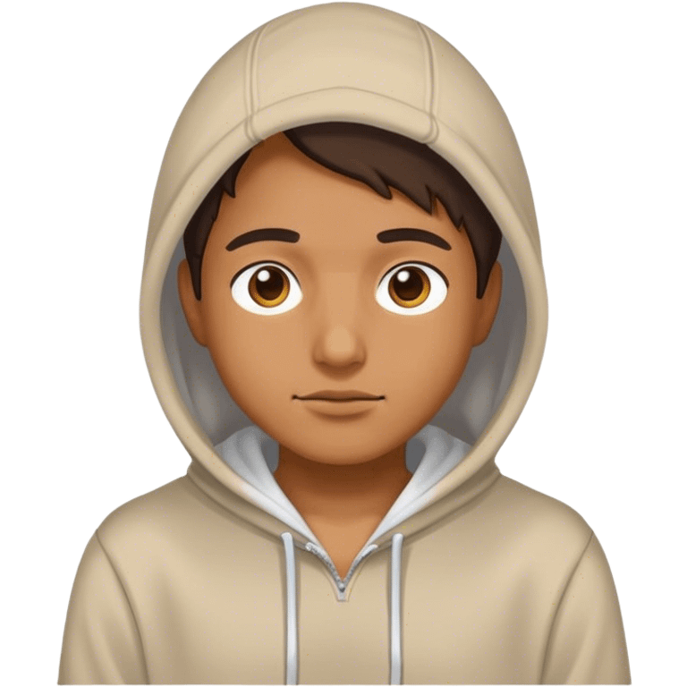 Chien porter un sweat à capuche emoji