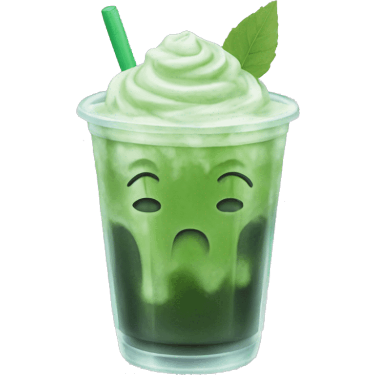 iced matcha  emoji