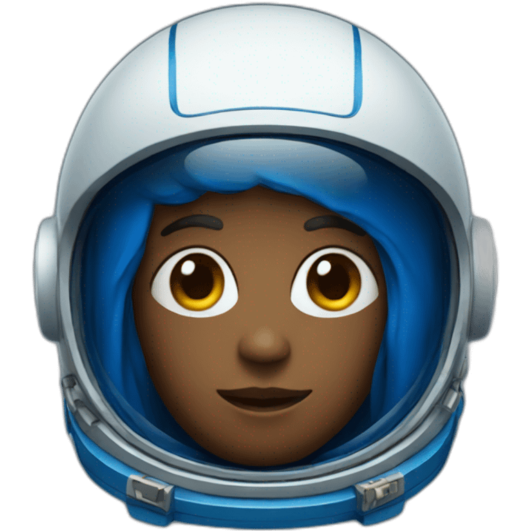 blue astronaut emoji