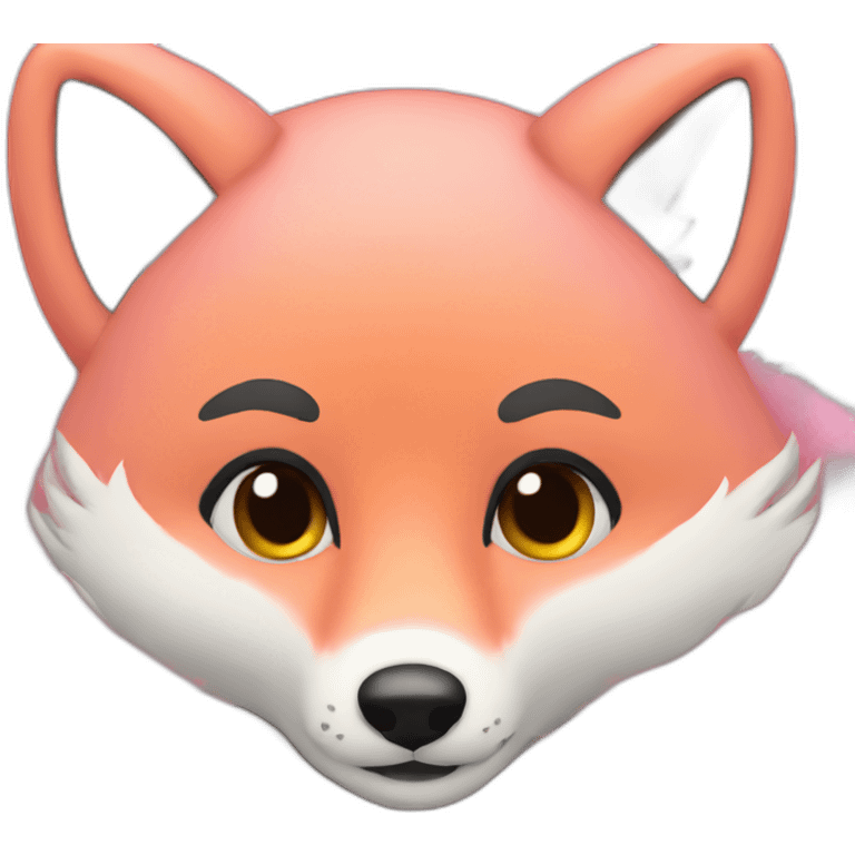 Pink Fox Fur Coat emoji