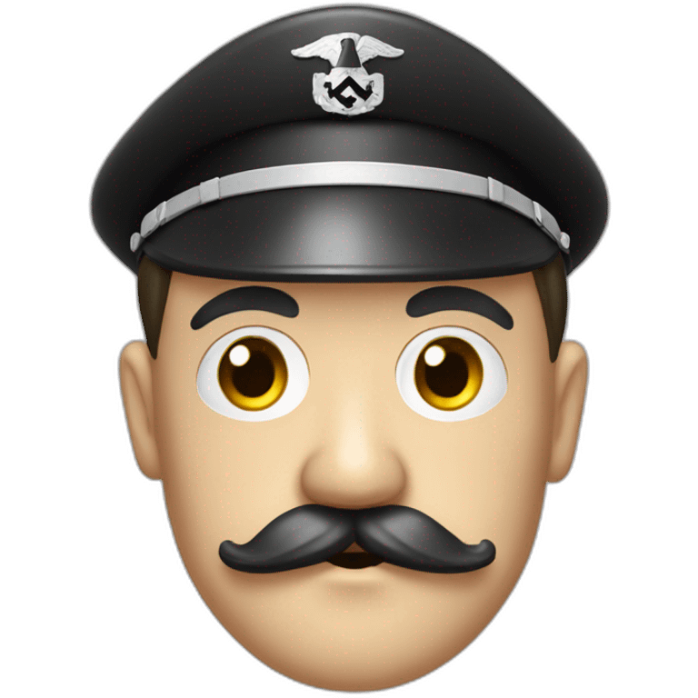 hitler avec une toute petite moustache emoji