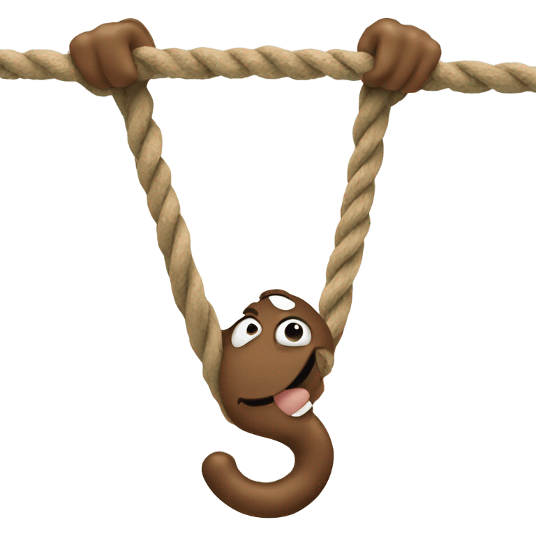 Grabbing rope emoji