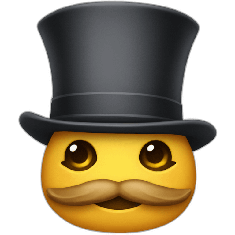 Tuttle with a top hat emoji