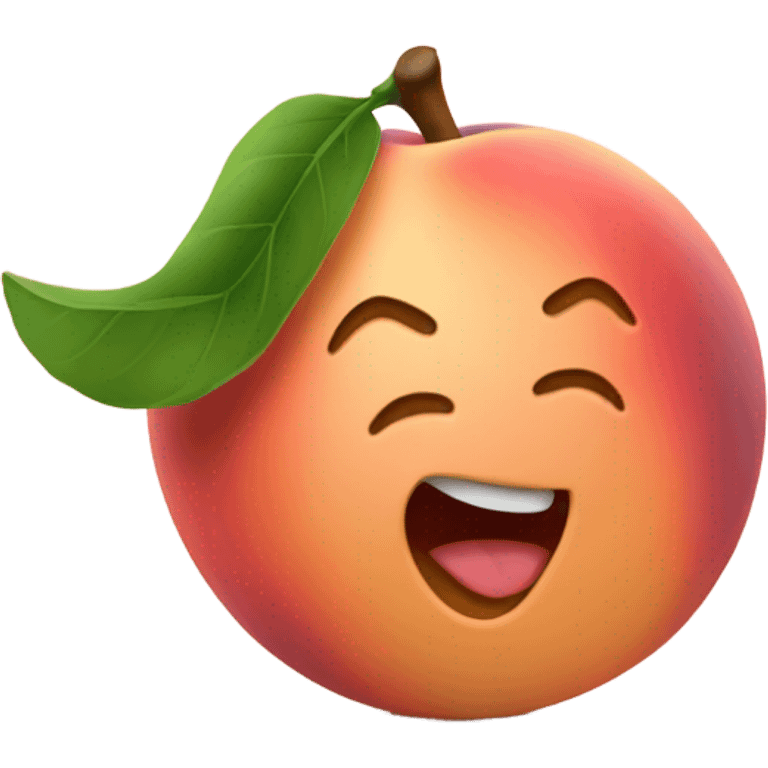 generate a twerk emoji using the peach emoji emoji