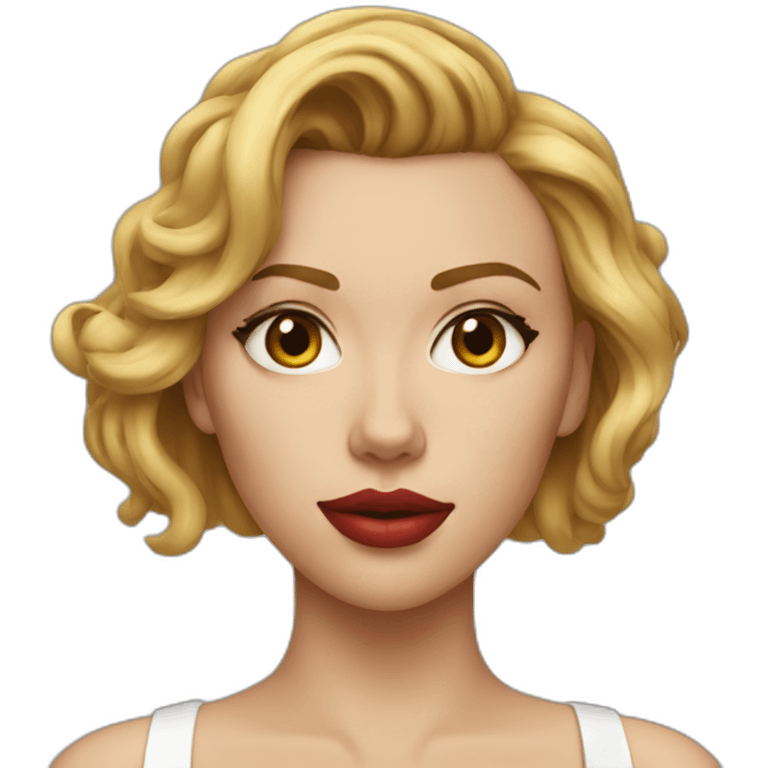 Scarlett Johansson realistic emoji