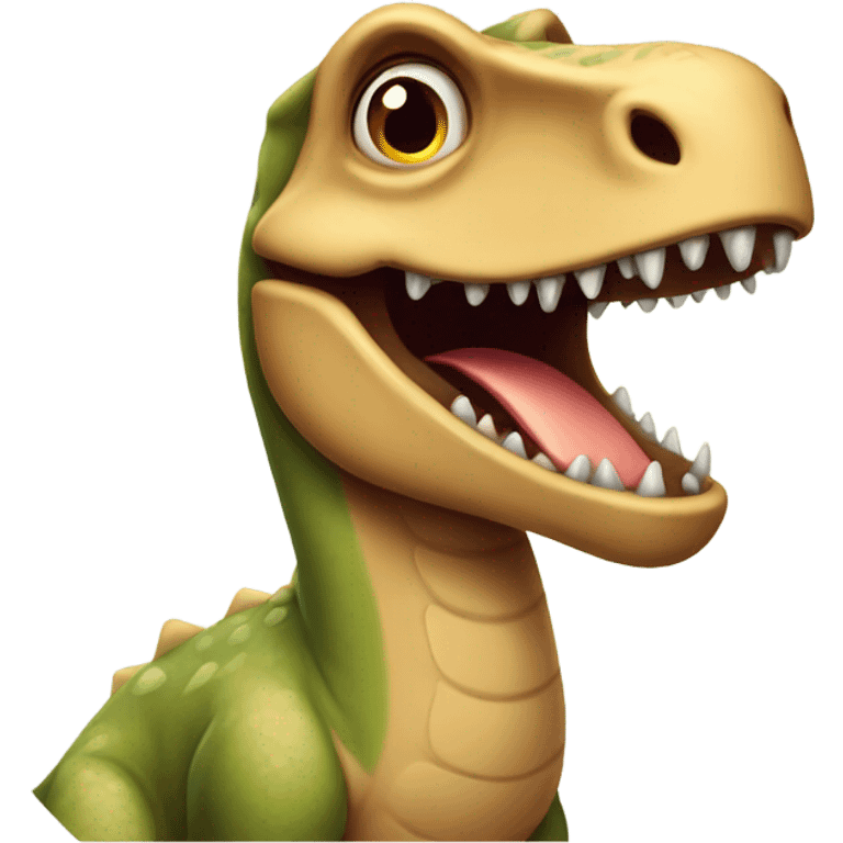 flirtatious dinosaur emoji