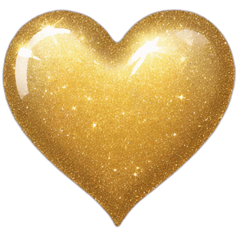 sparkly glittery shiny heart emoji