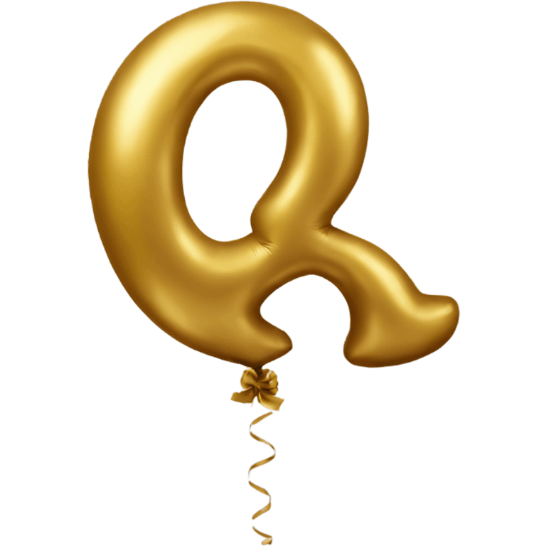 Golden balloon number 8 emoji