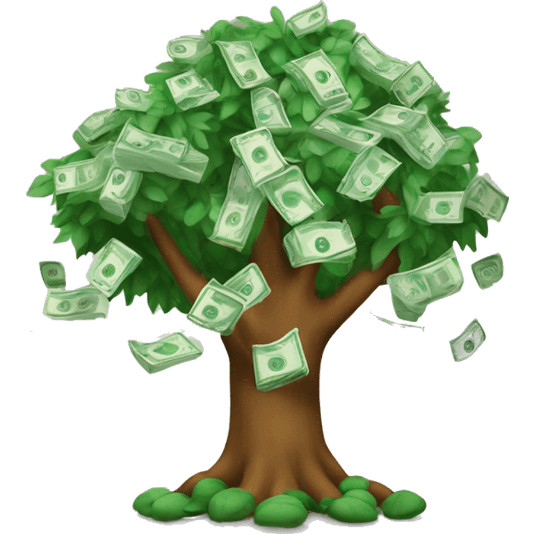 Arbol de dinero emoji