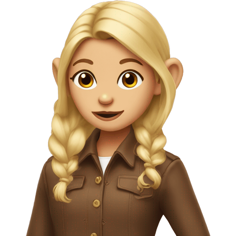 Blondey monkey-girls emoji