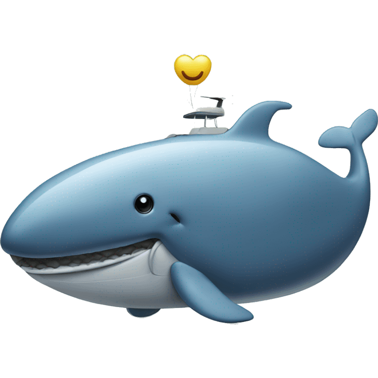 whale with a car emoji