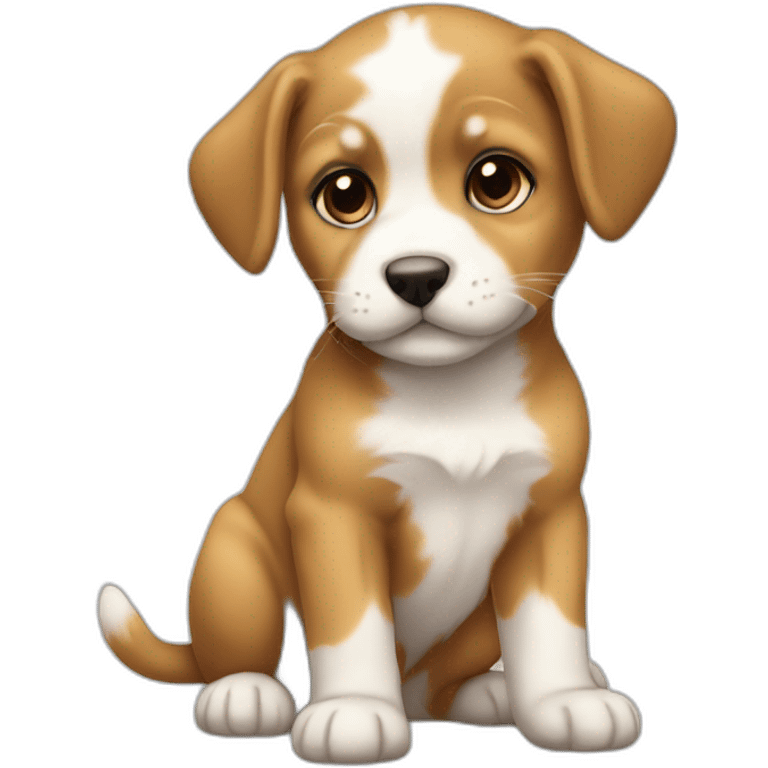 chiot sur chaton emoji