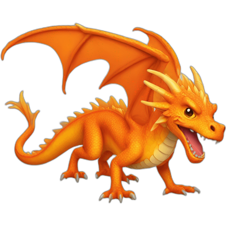 orange dragon emoji