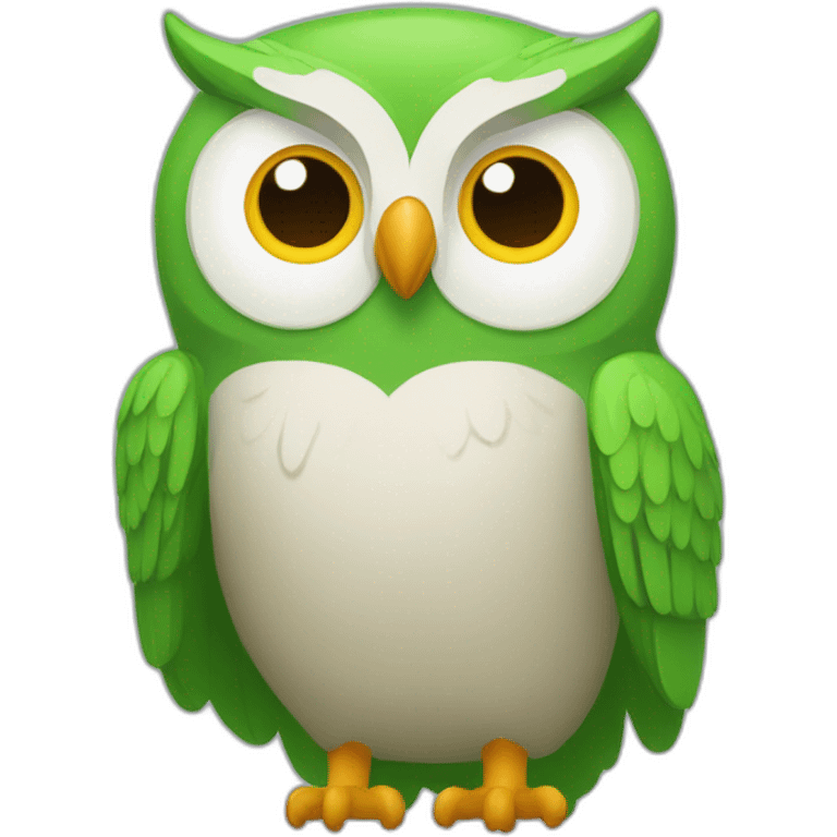 duolingo owl green emoji