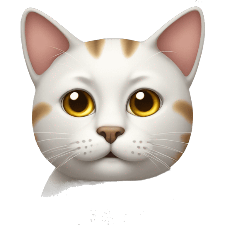 A cat that’s sick emoji