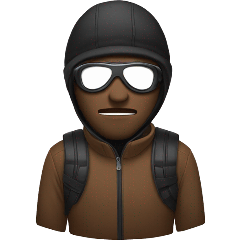 person with ski mask emoji