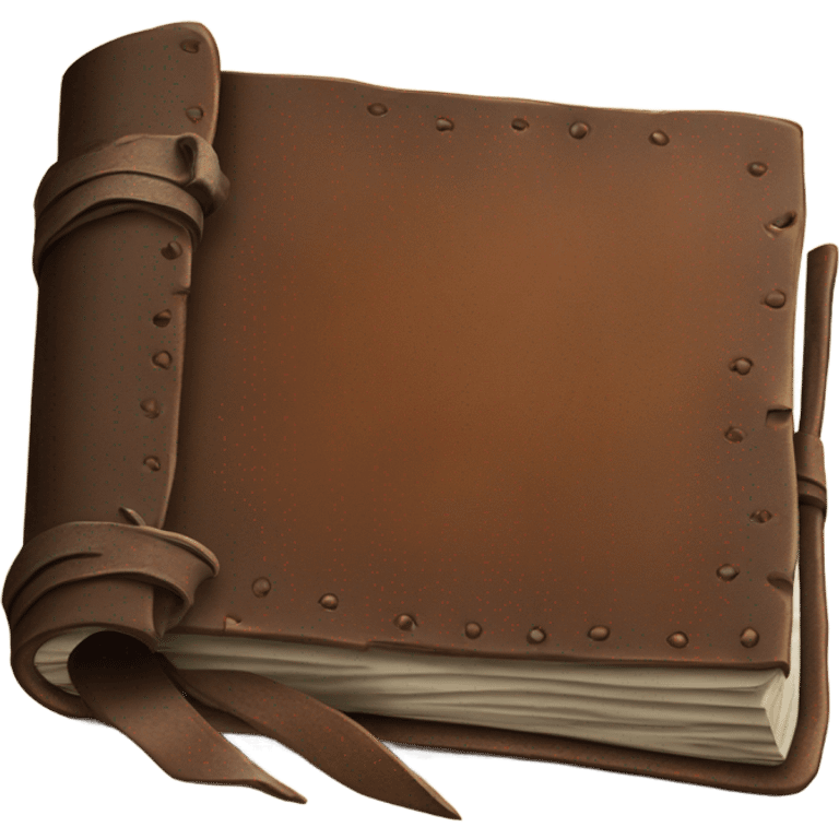 old leather journal emoji