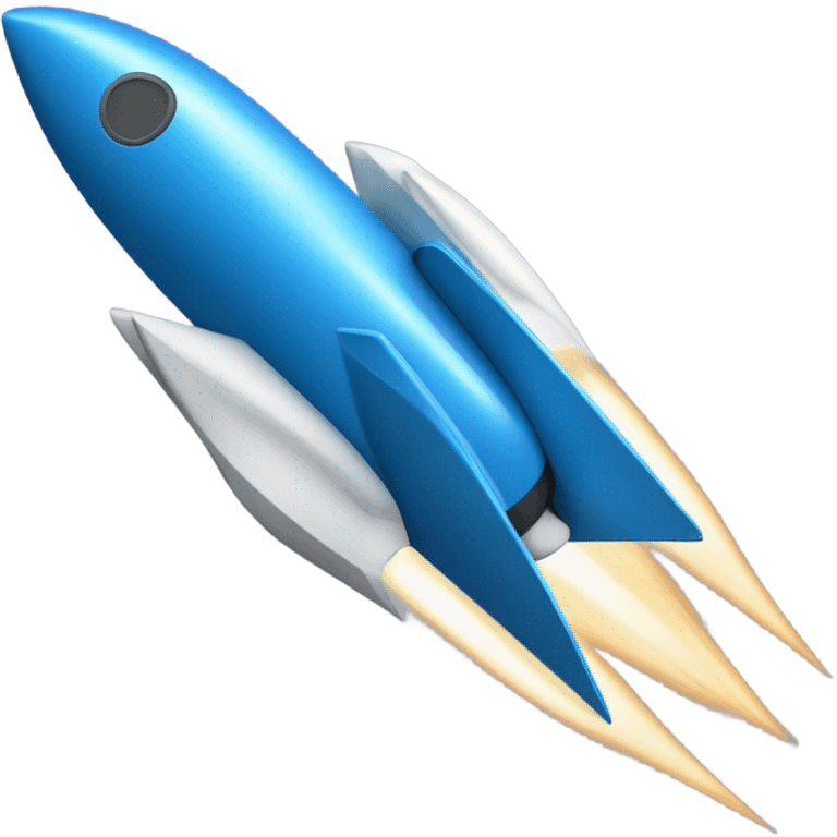 BLUE ROCKET emoji