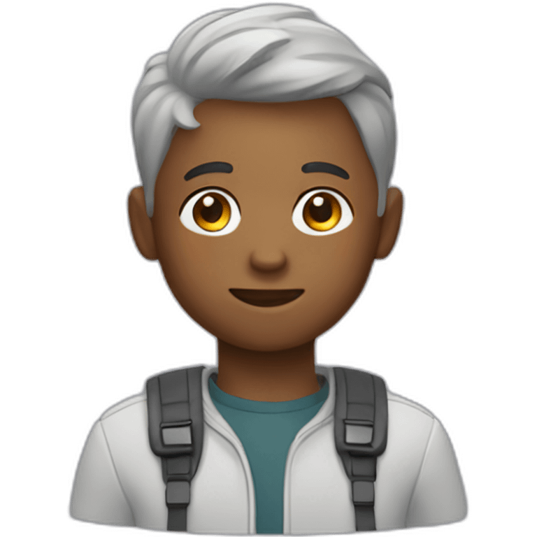 A boy using figma emoji