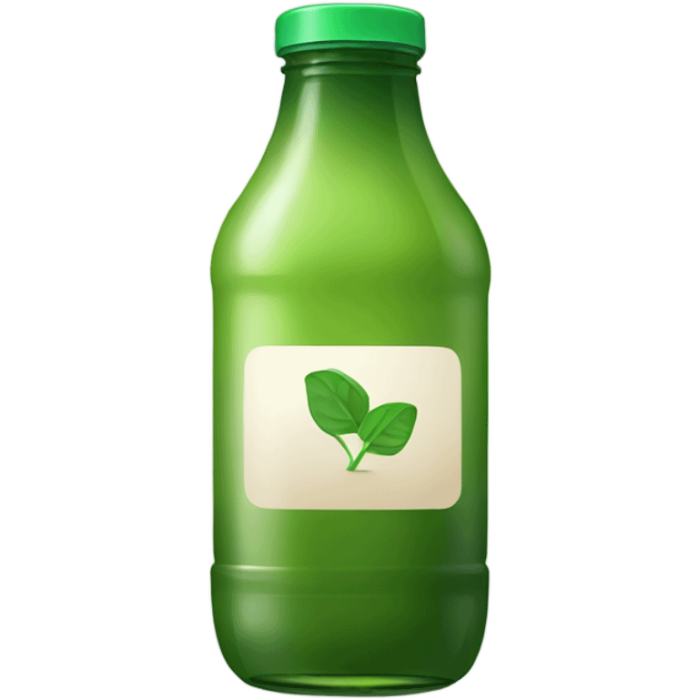 Bottled green juice emoji