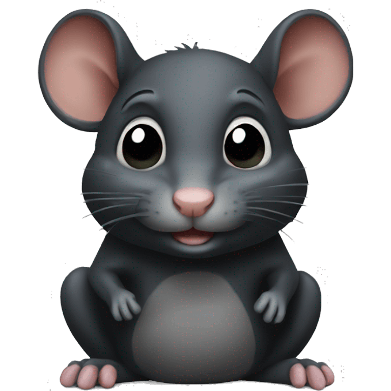 Black rat as  emoji