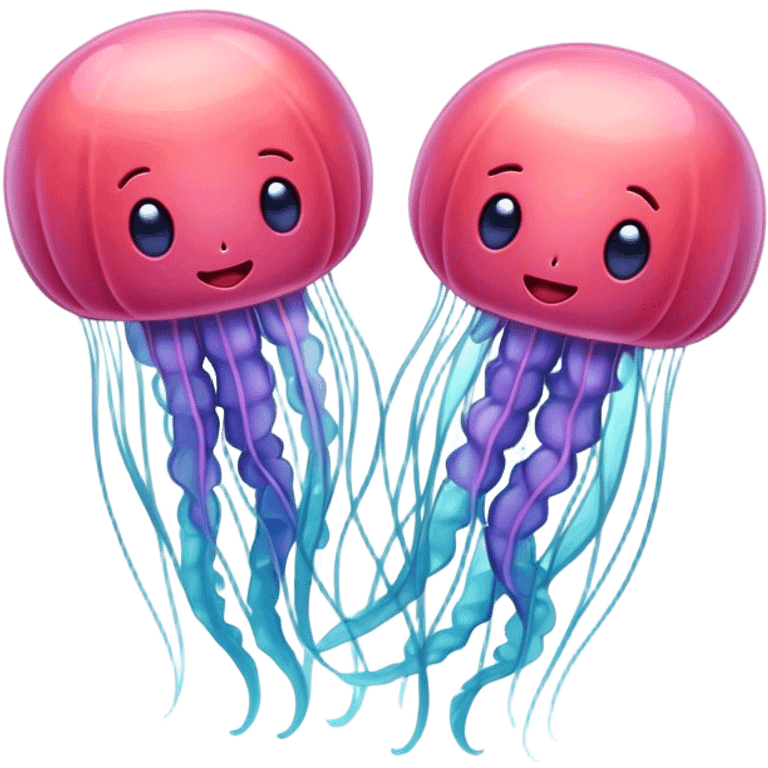 jellyfish in love  emoji