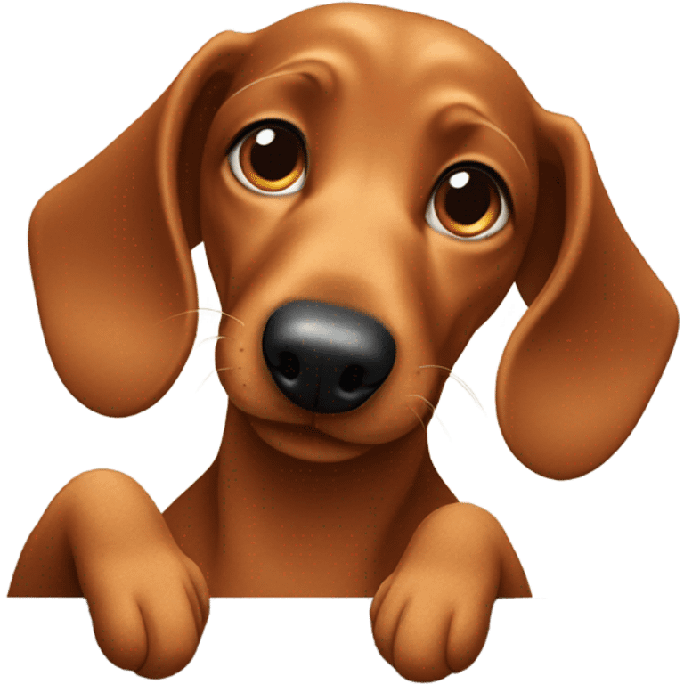 Dachshund love emoji