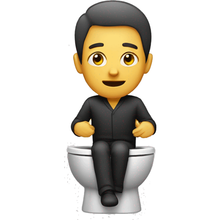 man in toilet emoji