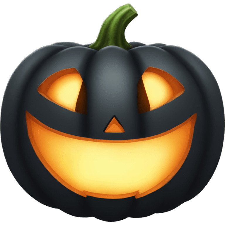 Black jack o lantern emoji