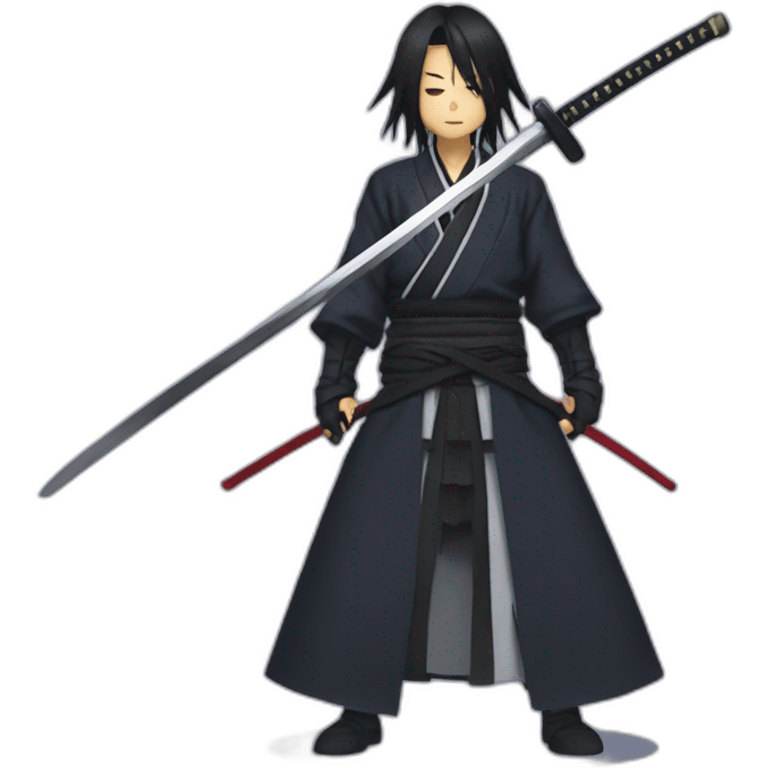 Akame from the anime killer Akame with a katana emoji