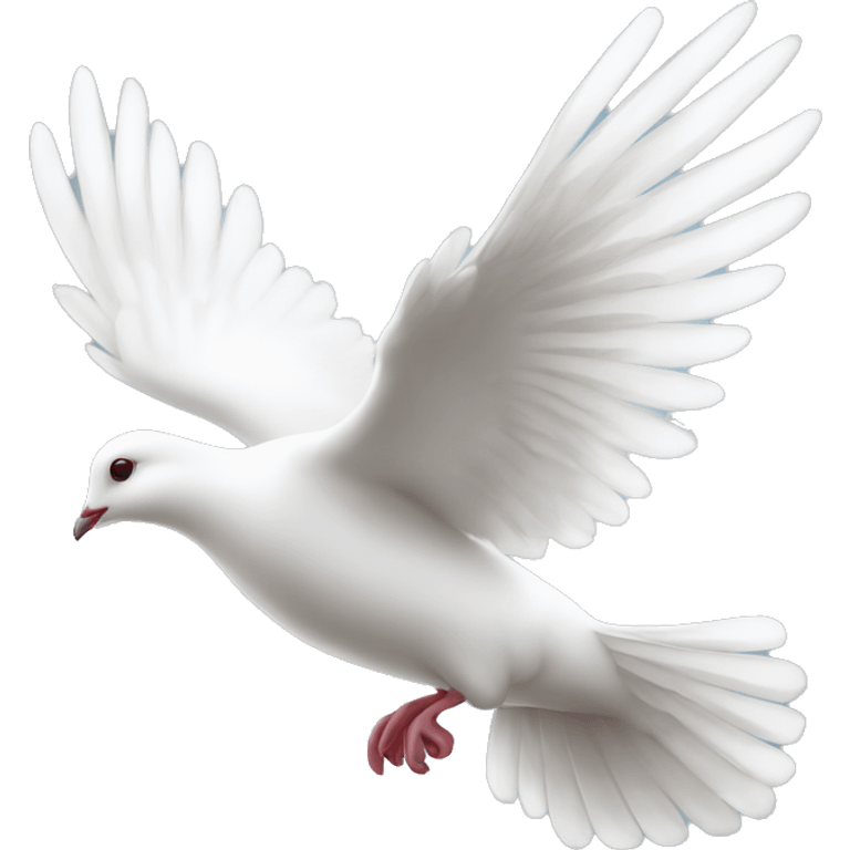 A flying white dove emoji hd quality emoji